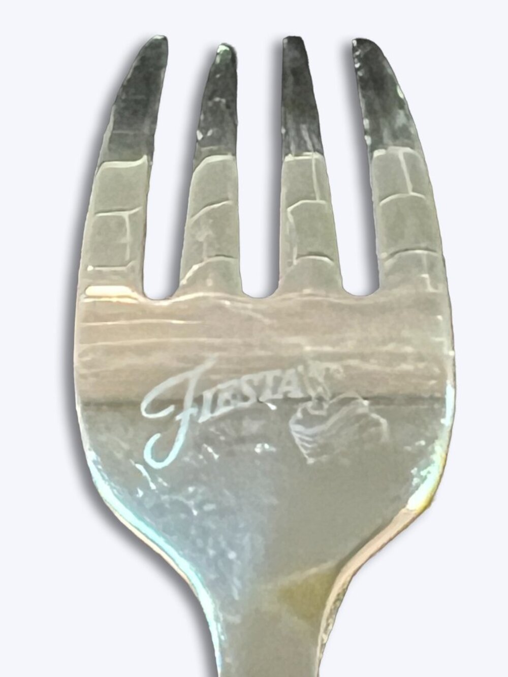 Fiesta Jamboree Poppy Orange Salad Forks Set 4 Cambridge Stainless 7" Flatware - Picture 4 of 8
